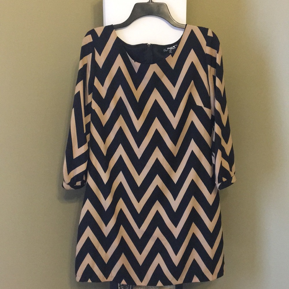 Sequin Hearts Chevron Dress